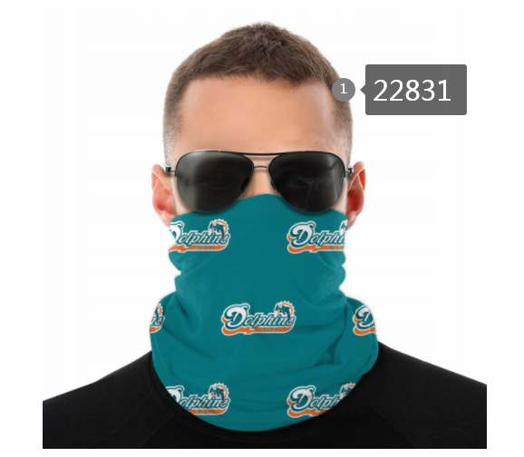 2021 NFL Miami Dolphins #95 Dust mask with filter
